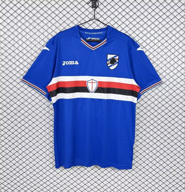 Retro Sampdoria Home Fans 1:1 Quality Soccer Jersey   2016-2017