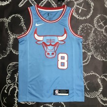 Chicago Bulls Blue #8 LAVINE 1:1 Quality NBA  Season Jerseys