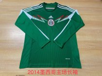 Retro Mexico long  Home Fan  1:1 Quality Soccer Jersey  2014