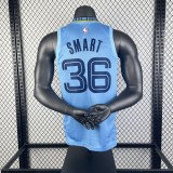 Memphis Grizzlies City Edition Blue #36 SMART 1:1 Quality NBA Jerseys 2024