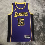 Los Angeles Lakers Jodan Purple #15  REAVES   1:1 Quality NBA Season Jerseys  2023