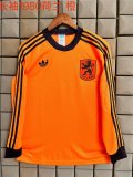 Retro Netherlands Home Fans Long Sleeve1:1 Quality Soccer Jersey  1980