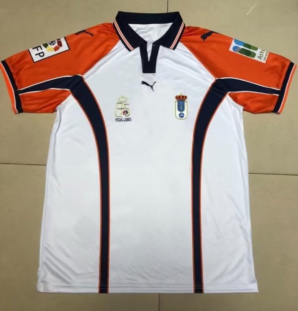 Retro Real Oviedo Away  Fans  1:1 Quality Soccer Jersey 2001
