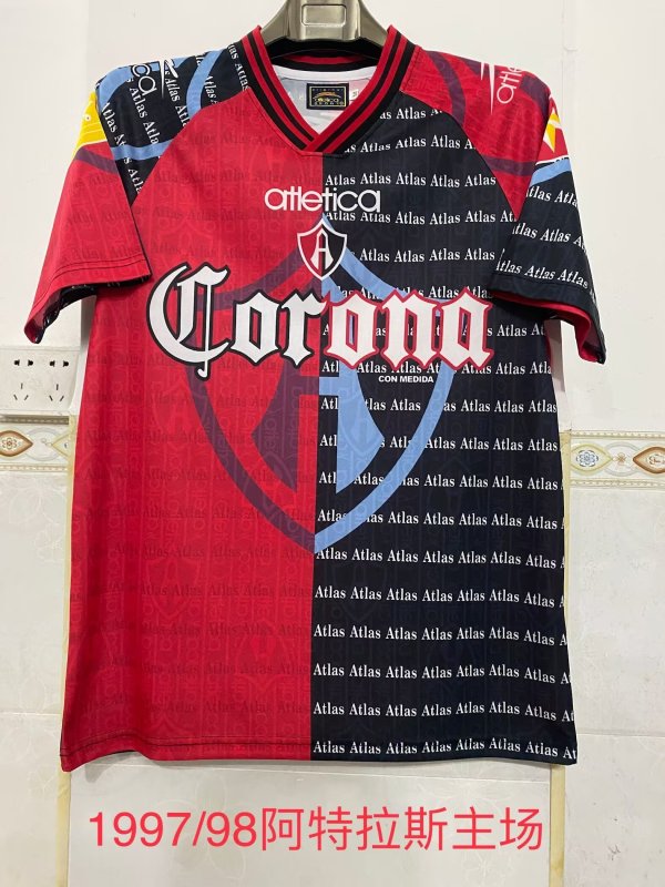 Retro Atlas Home   1:1 Quality Soccer Jersey  1997-1998