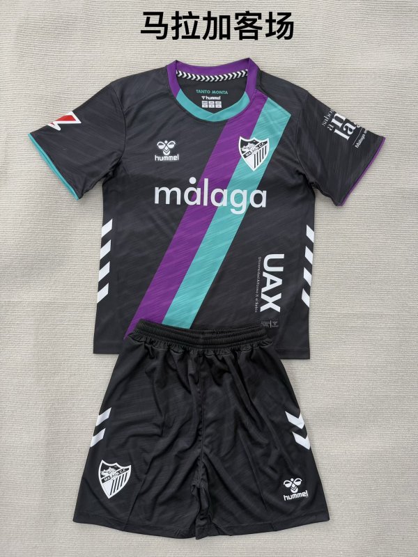 malaga  Away Fans  (kids and man ) 1:1 Quality Soccer Jersey   25-26