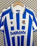 Retro Real Sociedad  Home   Fans   1:1 Quality Soccer Jersey  25-26