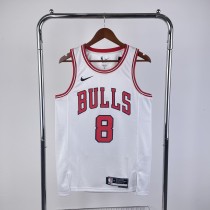 Chicago Bulls White  #8 LAVINE 1:1 Quality NBA  Season Jerseys  2023