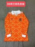 Retro Netherlands Home long 1:1 Quality Soccer Jersey  1988