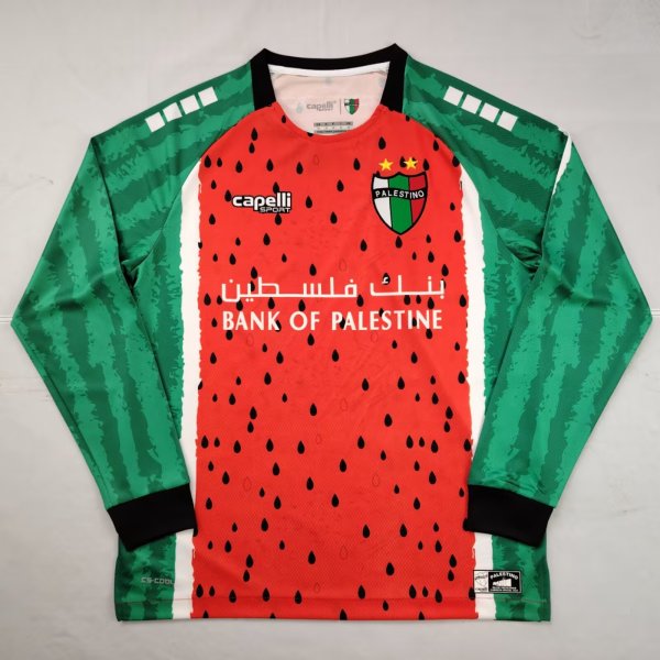 Palestine third away Long sleeves Fans 1:1 Quality Soccer Jersey 25-26