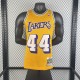 Los Angeles Lakers  Yellow #44 WEST 1:1 Quality NBA  Season Jerseys 1971-1972
