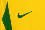 Retro Brazil Home long 1:1 Quality Soccer Jersey  2002