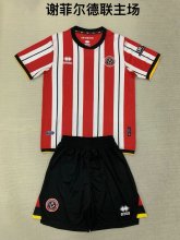 Sheffield  home kids   1:1 Quality Soccer Jersey   24-25