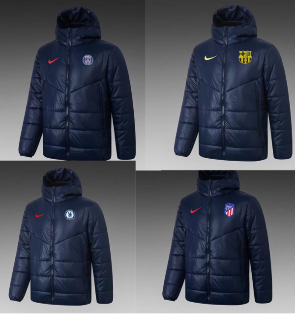 Tottenham Atletico Madrid Chelsea barcelona America PSG all team customized cotton-padded clothes Jacket 1:1 25-26