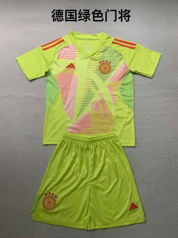 Germany goalkeeper Kids 1:1 Quality Soccer Jersey  24-25