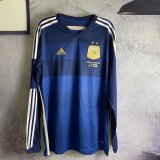 Retro  Argentina Away  long （带小字 ） 1:1 Quality Soccer Jersey   2014