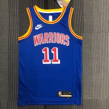 Golden State Warriors Blue Retro #11 THOMPSON 1:1 Quality NBA Season Jerseys 75 Year