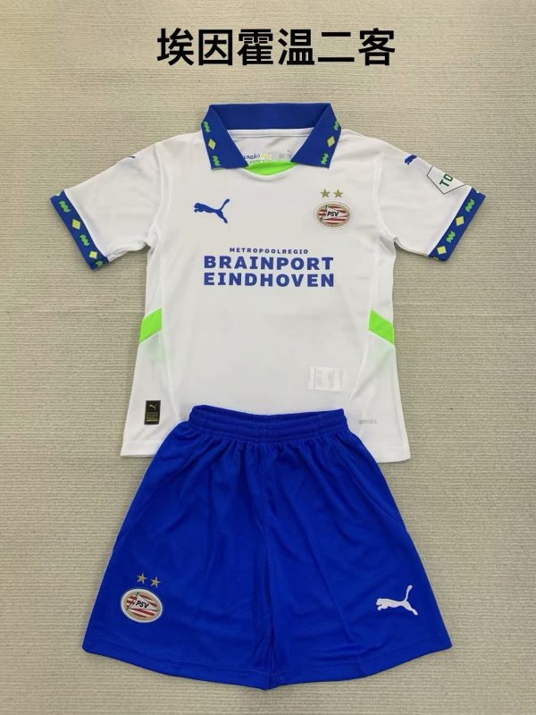 PSV Eindhoven third away kids 1:1 Quality Soccer Jersey   24-25