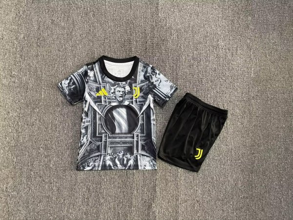 Juventus Black Special Edition Kids 1:1 Quality Soccer Jersey   25-26