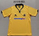 Retro Wolves home Fans  1:1 Quality Soccer Jersey  2010
