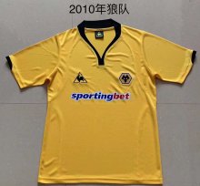 Retro Wolves home Fans  1:1 Quality Soccer Jersey  2010