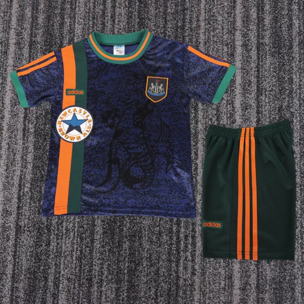 Retro Newcastle Away  Kids  1:1 Quality Soccer Jersey  1997-1999