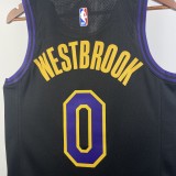 Los Angeles Lakers City Edition  Black #0 WESTBROOK 1:1 Quality NBA Season Jerseys 2026