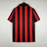 Retro Ac Home 1:1 Quality Soccer Jersey   1989-1990