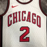 Chicago Bulls City Edition  White  #2 BALL 1:1 Quality NBA  Season Jerseys  2023