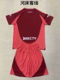 River Plate Away  kids 1:1 Quality Soccer Jersey   24-25