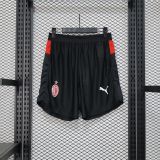 AC Home Pants  player  Shorts  1:1 Quality Soccer Jersey   25-26