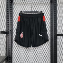 AC Home Pants  player  Shorts  1:1 Quality Soccer Jersey   25-26