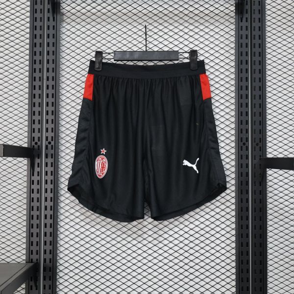 AC Home Pants  player  Shorts  1:1 Quality Soccer Jersey   25-26