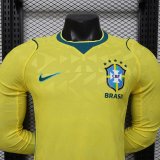 Brazil home long  player 1:1 Quality Soccer Jersey 26-27（2026）