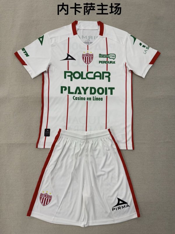 Necaxa Home Fans (kids and man ) 1:1 Quality Soccer Jersey  25-26