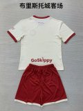 Bristol City away kids 1:1 Quality Soccer Jersey  24-25