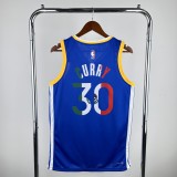 Golden State Warriors Blue Mexico V-Neck #30 GREEN  1:1 Quality NBA Season Jerseys 2023