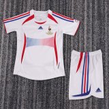 Retro France  away Kids  1:1 Quality Soccer Jersey  2006
