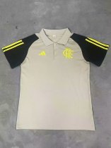 Flamenco grey POLO Fans  1:1 Quality Soccer Jersey  24-25