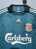 Retro Liverpool Away Long Sleeve 1:1 Quality Soccer Jersey 2008-2009