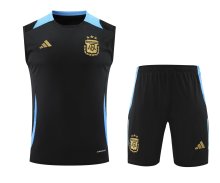 Argentina Training clothing Vest set  1:1 Quality Soccer Jersey    24-25