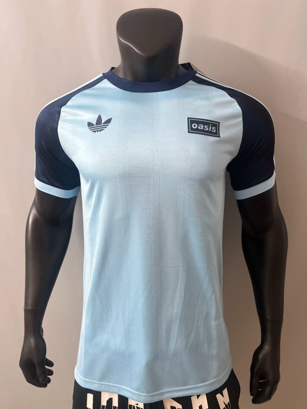 Adidas Clover T-shirt  Blue 1:1 Quality Soccer Jersey  25-26