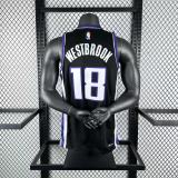 Sacramento Kings Black #18 WESTBROOK 1:1 Quality NBA  Season Jerseys 2024