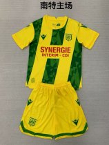 FC Nantes home  kids 1:1 Quality Soccer Jersey  24-25