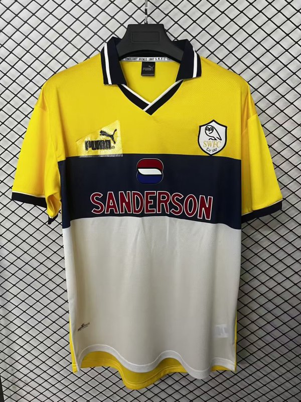 Retro Sheffield Wednesday Third Away Fans 1:1 Quality Soccer Jersey 1999