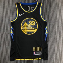Golden State Warriors Black City Edition #33  WISEMAN 1:1 Quality NBA Season Jerseys  2022