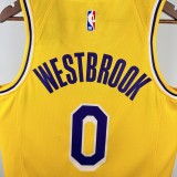 Los Angeles Lakers Yellow #0 WESTBROOK 1:1 Quality NBA Season Jerseys 2023