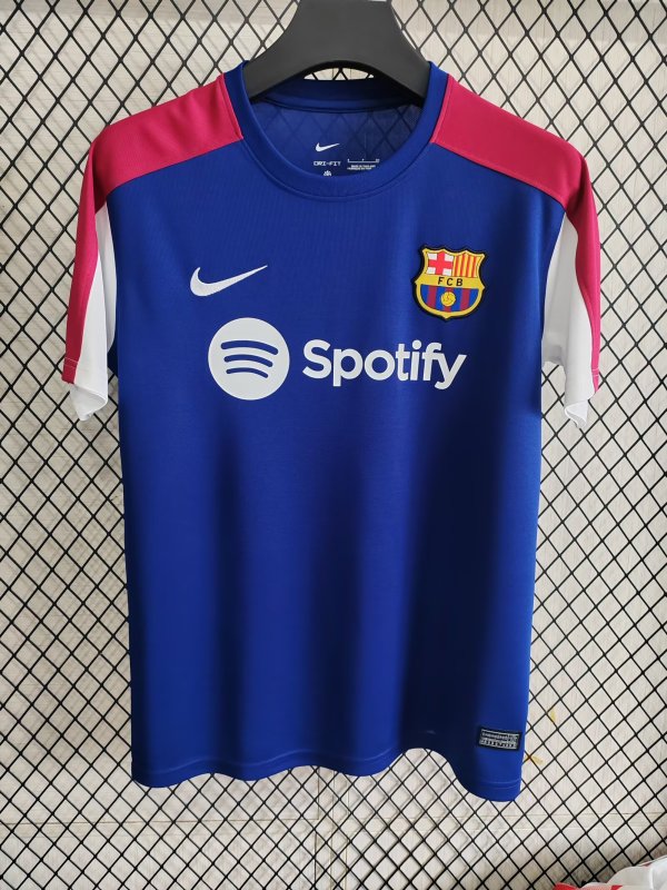 Barcelona Training  Special Edition  Fans Blue   1:1 Quality Soccer Jersey 25-26