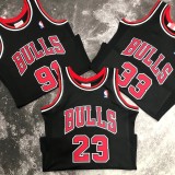 Chicago Bulls Black #23 JORDAN 1:1 Quality NBA  Season Jerseys  1998