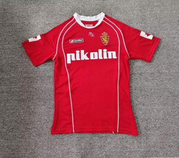 Retro Real Zaragoza  Away Fans  1:1 Quality Soccer Jersey  1995-1996
