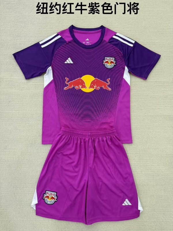 New York Red Bulls   goalkeeper fans kits  1:1 Quality Soccer Jersey   25-26 (kids and man )